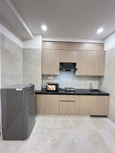 Kitchen Image of 750 Sq.ft 1 BHK Apartment / Flat for rent in Ramkrishna Apartments, Mansarovar Jaipur for Rs. 9000