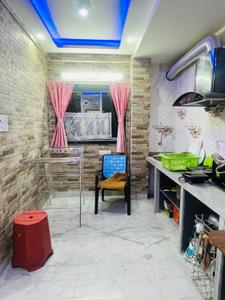 Kitchen Image of 350 Sq.ft 1 BHK Apartment / Flat for rent in Kasba Kolkata for Rs. 15000