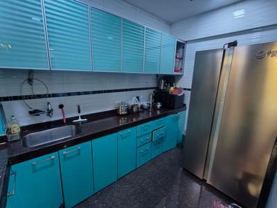 Kitchen Image of 800 Sq.ft 2 BHK Apartment / Flat for rent in Arihant Mahavir Vaibhav, Kopar Khairane Navi Mumbai for Rs. 52000