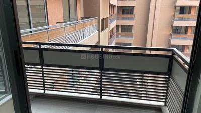 Balcony Image of 1450 Sq.ft 3 BHK Apartment / Flat for rent in Zaveri Greens, Ghuma Ahmedabad for Rs. 21000