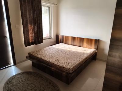 Bedroom Image of 600 Sq.ft 1 BHK Apartment / Flat for rent in Paranjape Pebbles, Bhugaon Pune for Rs. 23500