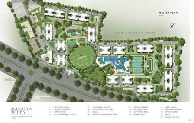 Image of 1711 Sq.ft 3 BHK Apartment / Flat for sale in Sobha City, Sector 108, Gurgaon for Rs. 36000000