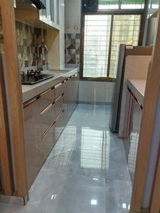 Kitchen Image of 650 Sq.ft 1 BHK Apartment / Flat for rent in Platinum Royal Residency, Kharghar Navi Mumbai for Rs. 30000