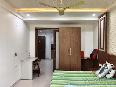 Bedroom Image of 1100 Sq.ft 1 BHK Builder Floor for rent in Sector 56 Gurgaon for Rs. 42000