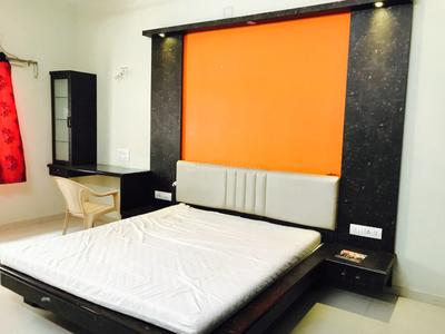 Bedroom Image of 1200 Sq.ft 1 BHK Apartment / Flat for rent in Shyamal Ahmedabad for Rs. 30000