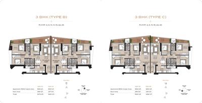 Image of 2356 Sq.ft 3 BHK Apartment / Flat for sale in Evos Alchemy, Raghunathpur, Bhubaneswar for Rs. 19800000