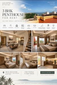 Image of 1572 Sq.ft 3 BHK Apartment / Flat for rent in Umiya Solicitude, Sancoale, Goa for Rs. 80000