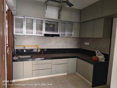 Kitchen Image of 2025 Sq.ft 3 BHK Apartment / Flat for rent in Sharnam Aayan, Adalaj Gandhinagar for Rs. 25000