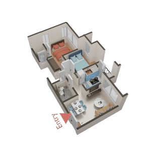 Image of 740 Sq.ft 2 BHK Apartment / Flat for sale in Thane West, Thane for Rs. 11200000