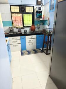 Kitchen Image of 622 Sq.ft 1 BHK Apartment / Flat for sale in Bhakti Park, Kasarvadavali Thane for Rs. 6500000