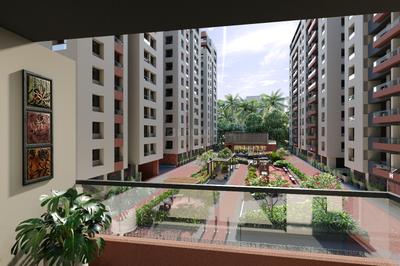 Balcony Image of 1332 Sq.ft 2 BHK Apartment / Flat for sale in Prayosha Jewel, Dindoli Surat for Rs. 4200000