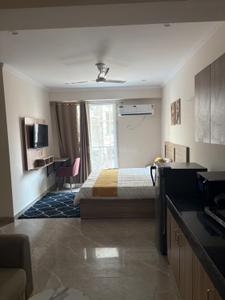 Bedroom Image of 1100 Sq.ft 1 BHK Builder Floor for rent in Sector 51 Gurgaon for Rs. 28000
