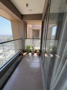 Balcony Image of 1100 Sq.ft 3 BHK Apartment / Flat for rent in Shivanta Rigel, Tragad Ahmedabad for Rs. 35000