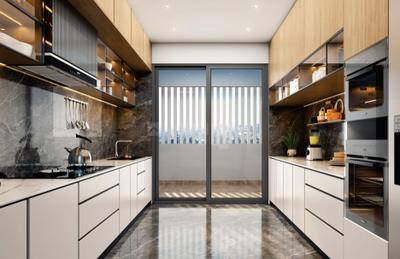 Kitchen Image of 1100 Sq.ft 2 BHK Apartment / Flat for sale in Dream Delmont, Bavdhan Pune for Rs. 9500000