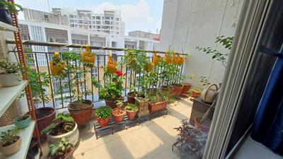 Balcony Image of 1400 Sq.ft 3 BHK Apartment / Flat for rent in SNN Raj Greenbay, Doddanagamangala Bengaluru for Rs. 70000