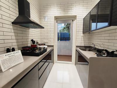 Kitchen Image of 645 Sq.ft 1 BHK Apartment / Flat for sale in Shilphata Thane for Rs. 4100000