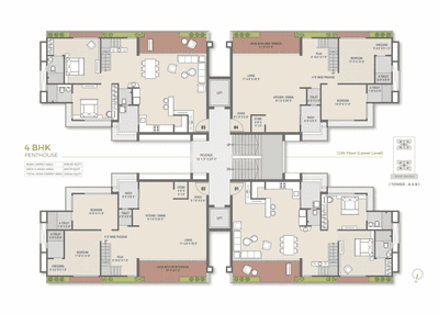 Image of 3745 Sq.ft 4 BHK Penthouse for sale in Pal, Surat for Rs. 24000000
