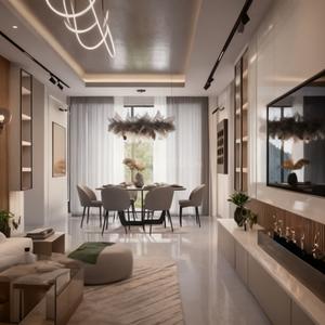 Living Room Image of 1635 Sq.ft 3 BHK Apartment / Flat for sale in Ellanza Zenistry B, Baner Pune for Rs. 18500000