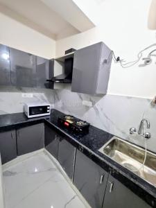 Kitchen Image of 700 Sq.ft 1 BHK Builder Floor for rent in Sector 46 Gurgaon for Rs. 38000