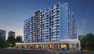 Image of 600 Sq.ft 1 BHK Apartment / Flat for sale in Roshan Milestone, Tathawade, Pune for Rs. 5100000