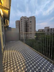Balcony Image of 758 Sq.ft 1 BHK Apartment / Flat for rent in Goyal Riviera One, Prahlad Nagar Ahmedabad for Rs. 15000