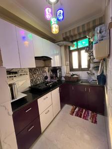 Kitchen Image of 720 Sq.ft 2 BHK Builder Floor for sale in Khanpur New Delhi for Rs. 4000000