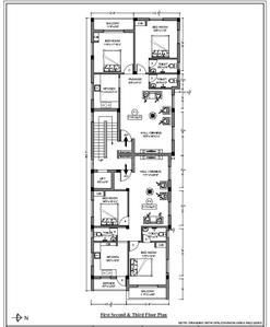 Floor Plan Image of 1128 Sq.ft 2 BHK Apartment / Flat for sale in Valasaravakkam Chennai for Rs. 10152000