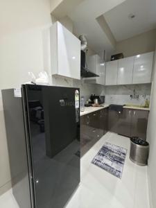 Kitchen Image of 900 Sq.ft 1 BHK Builder Floor for rent in HUDA Plot Sector 38, Sector 38 Gurgaon for Rs. 40000