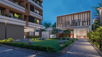 Image of 1350 Sq.ft 2 BHK Apartment / Flat for sale in Harnav Lavish, Zundal, Ahmedabad for Rs. 4950000