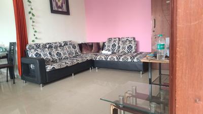 Living Room Image of 980 Sq.ft 2 BHK Apartment / Flat for rent in Nisarg Renuka Akruti, Wakad Pune for Rs. 30000