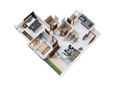 Image of 900 Sq.ft 2 BHK Apartment / Flat for sale in Sanskruti Meander Wing D And E, Wagholi, Pune for Rs. 5490000