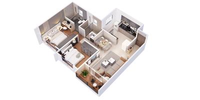 Image of 995 Sq.ft 2 BHK Apartment / Flat for sale in Yewalewadi, Pune for Rs. 6500000
