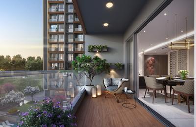 Balcony Image of 3710 Sq.ft 4 BHK Apartment / Flat for sale in Adani Ambrosia, Shantigram Ahmedabad for Rs. 31500000