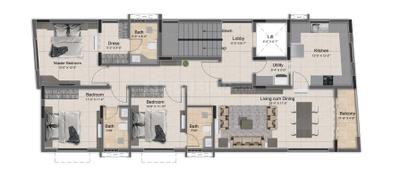 Image of 1760 Sq.ft 3 BHK Apartment / Flat for sale in Nungambakkam, Chennai for Rs. 35000000