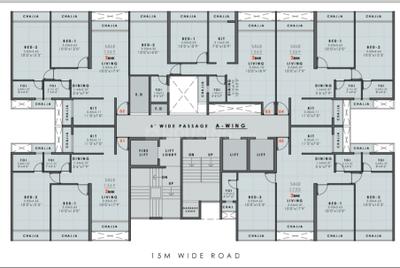 Image of 1750 Sq.ft 3 BHK Apartment / Flat for sale in Nerul, Navi Mumbai for Rs. 24000000