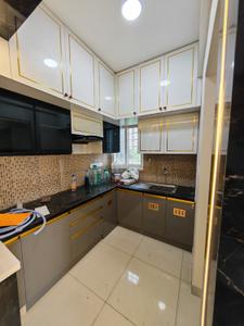 Kitchen Image of 601 Sq.ft 1 BHK Apartment / Flat for rent in Olympia Opaline, Navalur Chennai for Rs. 29000