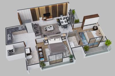 Image of 1400 Sq.ft 3 BHK Apartment / Flat for sale in Omkar Nagar, Nagpur for Rs. 7200000