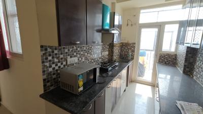 Kitchen Image of 1250 Sq.ft 3 BHK Apartment / Flat for rent in Angel Jupiter, Indirapuram Ghaziabad for Rs. 33000