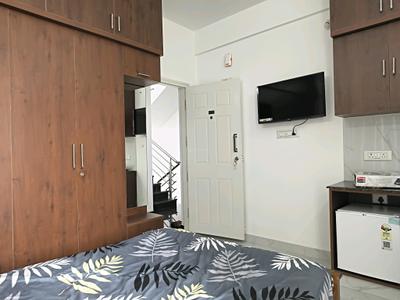 Bedroom Image of 360 Sq.ft 1 RK Apartment / Flat for rent in Doddanekundi Bengaluru for Rs. 16000