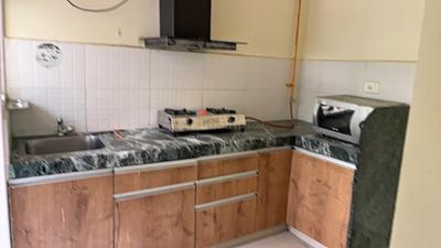 Kitchen Image of 850 Sq.ft 1 BHK Apartment / Flat for rent in Adani Aangan, Shantigram Ahmedabad for Rs. 20000