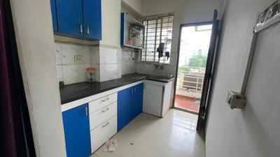 Kitchen Image of 559 Sq.ft 1 BHK Apartment / Flat for rent in Earthshastra Nariman Point, Mahalakshmi Nagar Indore for Rs. 16000
