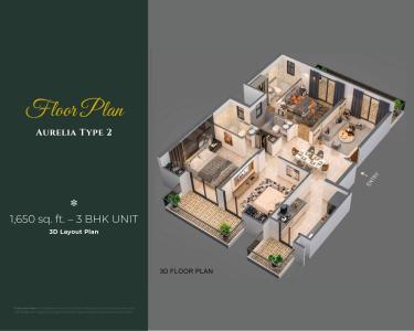 Image of 1600 Sq.ft 3.5 BHK Builder Floor for sale in Omaxe Metro City, Kalli Pashchim, Lucknow for Rs. 12100000