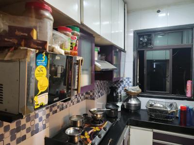Kitchen Image of 530 Sq.ft 1 BHK Apartment / Flat for rent in Puraniks Tokyo Bay, Kasarvadavali Thane for Rs. 20000