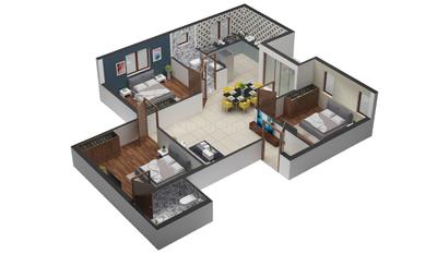 Image of 1145 Sq.ft 3 BHK Apartment / Flat for sale in Madhavaram, Chennai for Rs. 9530000