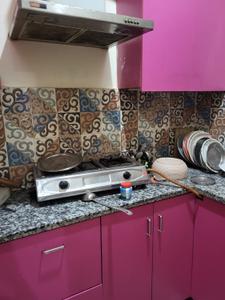 Kitchen Image of 420 Sq.ft 1 BHK Apartment / Flat for rent in Kapashera New Delhi for Rs. 18000