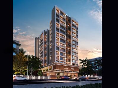 Image of 708 Sq.ft 1 BHK Apartment / Flat for sale in Pushpak Pride, Pushpak Nagar, Navi Mumbai for Rs. 4600000