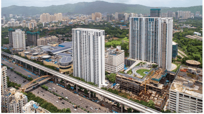 Image of 1800 Sq.ft 3 BHK Apartment / Flat for sale in Sheth Avalon, Thane West, Thane for Rs. 44000000
