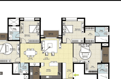 Image of 2385 Sq.ft 4 BHK Apartment / Flat for sale in DNR Arista Phase 1, Bellandur, Bengaluru for Rs. 33000000
