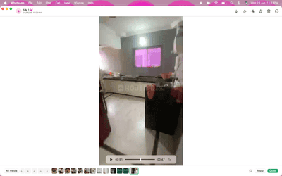 Kitchen Image of 1200 Sq.ft 2 BHK Apartment / Flat for rent in Adajan Surat for Rs. 21000