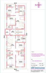 Image of 1126 Sq.ft 3 BHK Apartment / Flat for sale in Ayappakkam, Chennai for Rs. 6751000